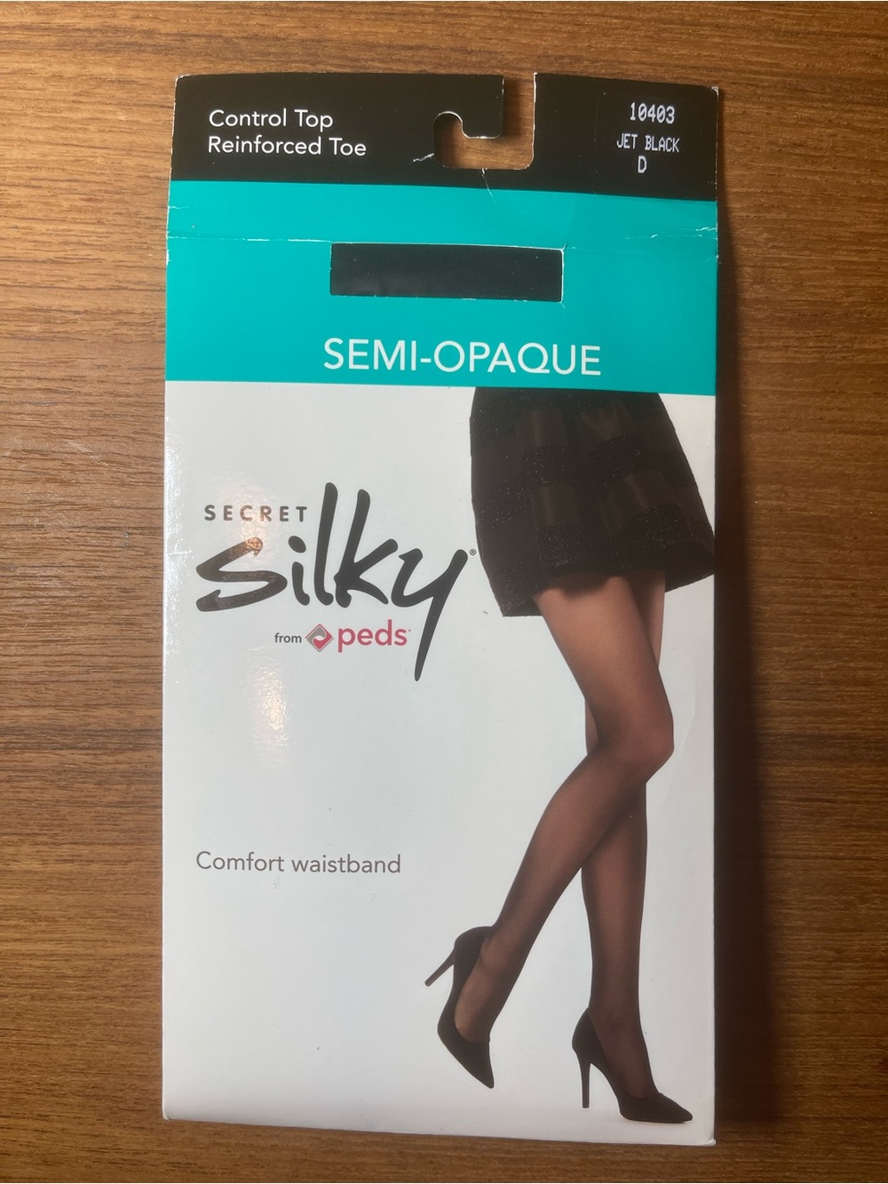 Gildan Semi-Opaque Control Top Pantyhose - Black